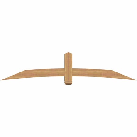 Ekena Millwork Bellingham Timber Gable Bracket, Western Red Cedar, 96"W x 20"H x 5 1/2"D x 5 1/2"F, 5/12 Pitch GBW096X20X0606BEL00SWR